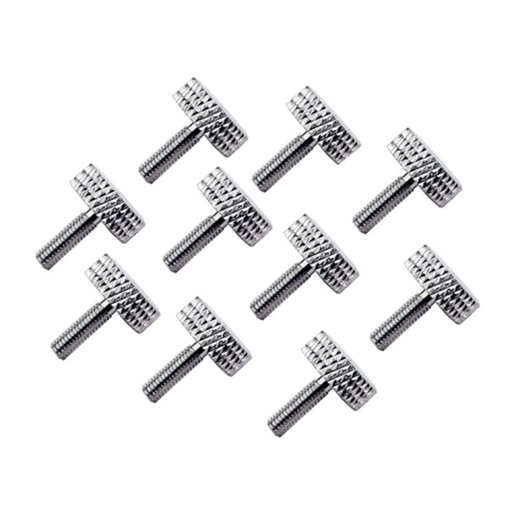 10Pcs RJXHOBBY M3x10mm Knurled Head Flat Point Fully Threaded Thumb Screw Fastener