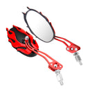 Pair 8/10mm Universal Motorcycle Motorbike Scooter Rear View Side Back Mirrors