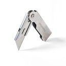 WORKPRO 3pcs Folding Practical Cutter Set Stainless Steel Cutting Box Paper Quick Change Knif e