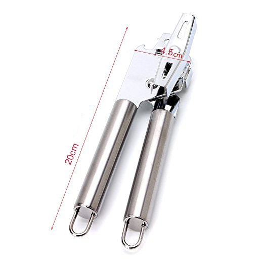 Stainless Steel Heavy Duty Can Bottle Jar Tin Lid Opener Manual Kitchen Opening Tool