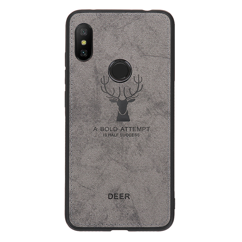 Bakeey Deer Shockproof Cloth Soft TPU Back Cover Protective Case for Xiaomi Redmi Note 6 Pro