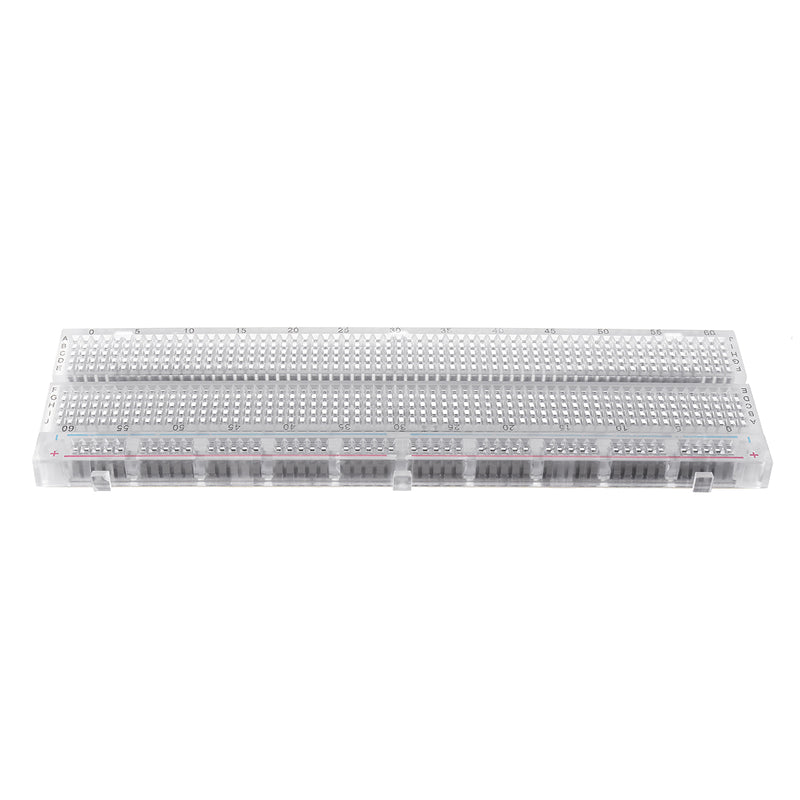 730 Holes Transparent Breadboard Protoboard DIY Kit Universal PCB Circuit Board Solderless