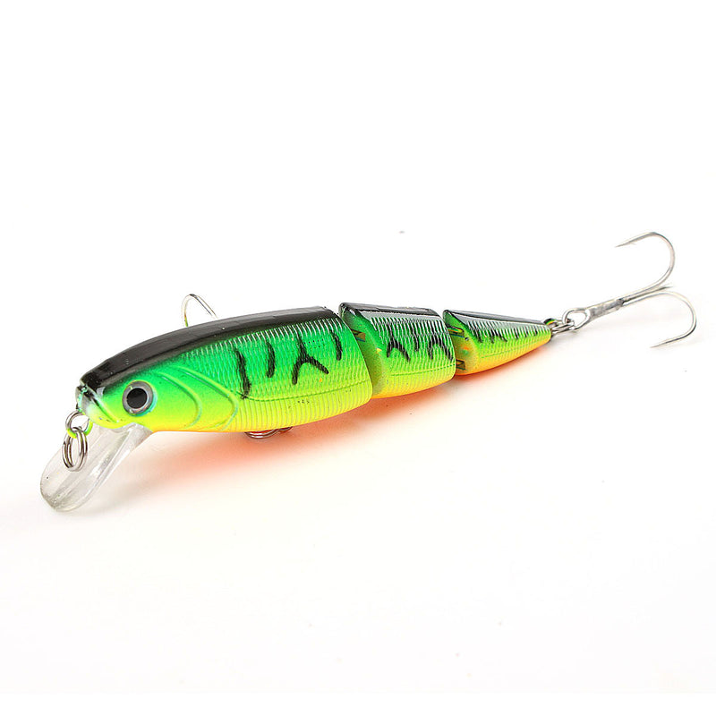ZANLURE 4pcs/pack  Multi Colors 3 Sections Minnow Fishing Lure Floating Lures Hard Bait