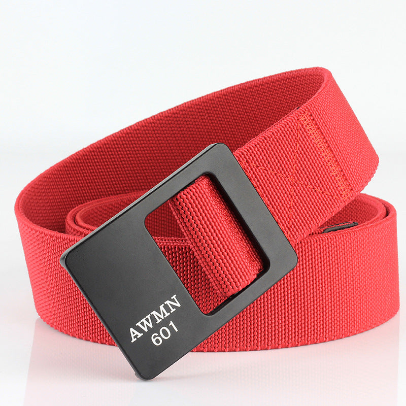 AWMN 601 125CM Nylon Tactical Belt Outdoor Leisure Zinc Alloy Waist Belts