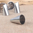2Pcs Set Stainless Steel Russian Flower Icing Piping Nozzles Cake Decoration Tips Baking Tools
