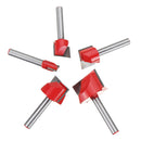 5pcs 10/16/20/25/30mm Surface Planing Bottom Cleaning Wood Milling CNC Router Bit Woodworking Tools