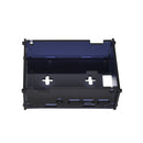 Black DIY Acrylic Case Box Shell with Screw and Silver Thin Copper Aluminum Heatsink for 3.5 Inch TFT Screen Raspberry Pi 4B