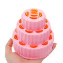 Three Layer Orange Cake Squishy 11cm Slow Rising Anti Stress Collection Gift Soft Toy