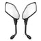 8mm 10mm Pair Electric Scooter Rear View Mirror Motorcycle Reflector Convex Universal