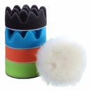 Drillpro 6pc 3 Inch Car Washing Set Sponge Polishing Waxing Buffing Pads Set Kit Compound Auto Car Drill