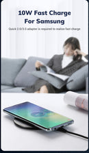 TOPK 10W LED Fast Charging Mini Wireless Charger Pad For iPhone 11 X Pro Xiaomi Mi9 Mi8 HUAWEI OPPO Pocophone