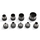 10pcs Heavy Duty Hollow Punch Kit Set Gasket Leather Rubber Punching DIY Leather Craft Tool Perforating Tools