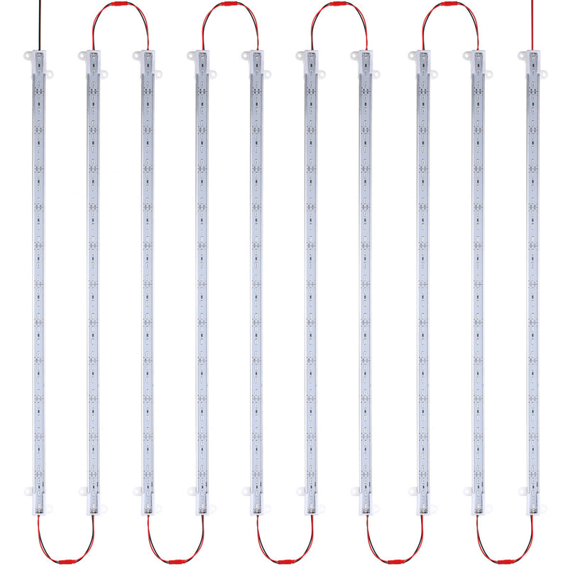 10PCS 50CM SMD5730 Red:Blue 5:1 LED Plant Grow Rigid Strip Hydroponic Bar Light Kit DC12V