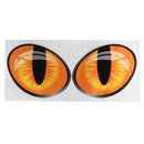 3D Evil Cat Eyes Car Rearview Mirror Stickers PVC Funny Look Window Decal Accessories