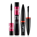 Black Silk Mascara Makeup Set Eyelashes Extension Lengthening Volume 3D Fiber Waterproof