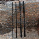 ZANLURE 2.7-7.2M Glass Fiber Black Stream Hand Pole Telescopic Spinning Freshwater Fishing Rod