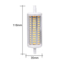 AC85-265V 118MM Non-Dimmable 10W R7S 2835 78SMD Pure White Warm White LED Floodlight Corn Bulb