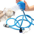 2.5m Blue Pet Bath Sprayer Two Removable Faucet Adapters