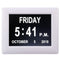 8 Inch LED Dementia Digital Calendar Day Clock Extra Large Screen Alarm Clock