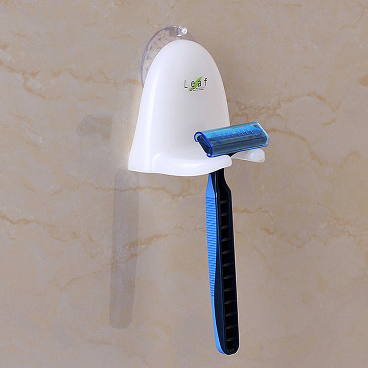 Leaf Shaver Toothbrush Holder Washroom Wall Sucker Suction Cup Hook Razor for Bathroom