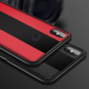 Bakeey Luxury Shockproof Soft Silicone PU Leather Tempered Glass Protective Case For Xiaomi Mi MIX 3
