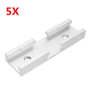 5pcs 80mm T-track Connector T-slot Miter Track Jig Fixture Slot Connector For Router Table