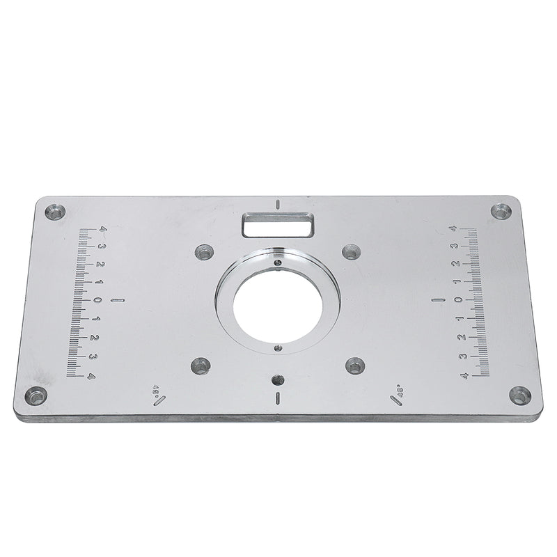 Aluminum Router Table Insert Plate With Rings and Screws for 62x70mm Woodworking Benches