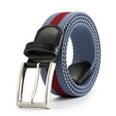 KALOAD P7B Nylon Waist Belt Leisure Belts Alloy Elastic Weave Stretch Thick Waist-belt