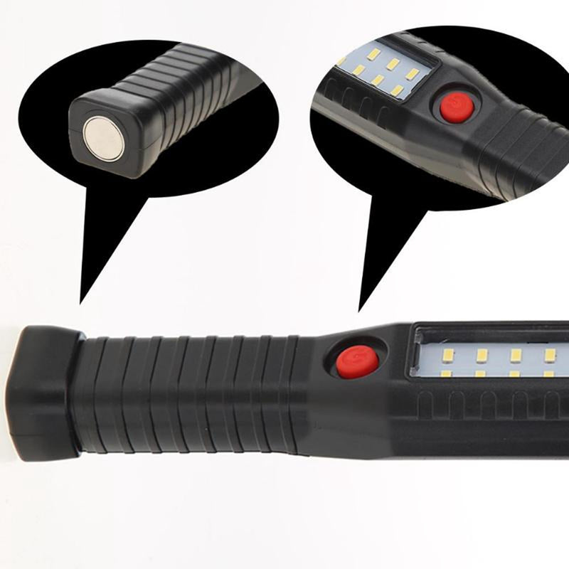 USB Rechargeable 16 LED Work Light Magnetic Hanging Inspection Lamp Flashlight Hook Camping Lamp Torch