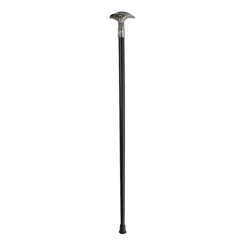 96CM/37.8In Metal Black Gentleman  Non-Slip Walking Stick Cane Eagle Head Handle Nickle Finish Climbing Sticks