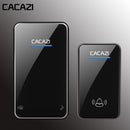 Cacazi A8 AC Wireless Doorbell Waterproof 300M Remote Long Range Door Bell 48 Rings 6 Volume Door Chime