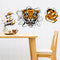 Creative Company Office Decorations Wall Stickers Domineering 3D Tiger Broken Wall 30* 90CM