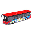 Red/Blue 15cm Alloy Pull Back Bus Bus Toys Car Model for Children