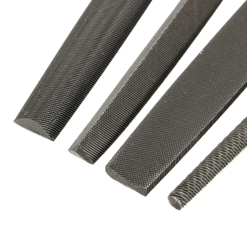 Wynns W0086E 6 Inch 4PCS Carbon Steel File Set Triangular Flat Round File Rasp Tool