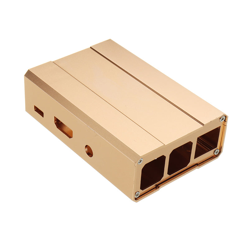 Black/Silver/Gold Aluminum Alloy Metal Protective Case For Raspberry Pi 2/Pi 3/Model B/Model 3B+