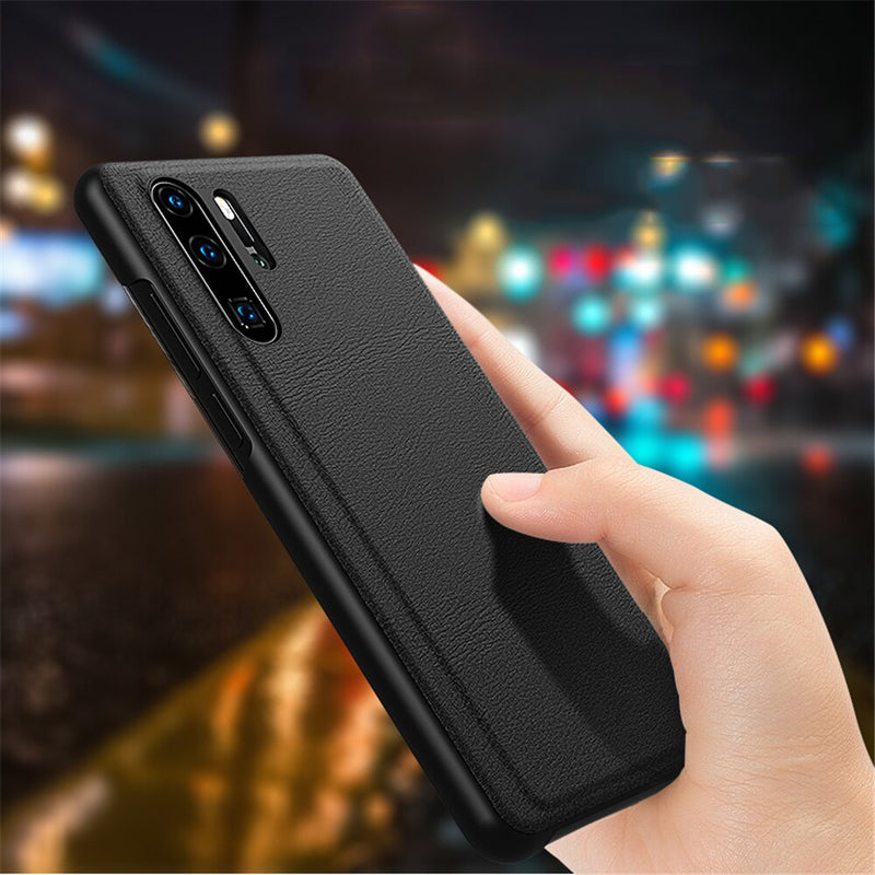 Bakeey Huawei P30 Pro Flip Smart View Window PU Leather Full Cover Shockproof Protective Case