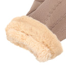 Women Gloves Velvet Keep Warm Touch Screen Windproof Winter Wool Mittens Glove