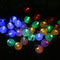 6m 30LED Waterproof Solar Powered Light String Retro Crystal Ball Bulb String Decor Lamp