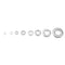 500pcs M2 M2.5 M3 M4 M5 M6 M8 M10 Hardware Stainless Steel Flat Washer Metric Flat Washers Assortment Kit