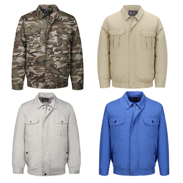 3XL Air Conditioning Coats Clothes Fan Cooling Long Sleeve Men Women Jacket Work Hiking Summer