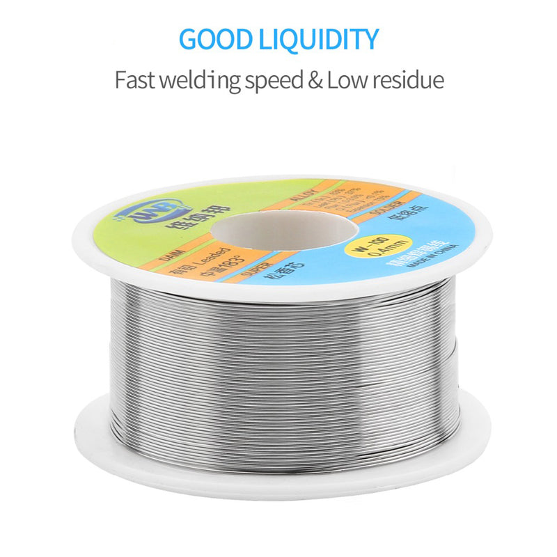 WNB 90g 63/37 Rosin Core Tin Lead 183 Melt Silver Solder Wire Welding Flux 2.0% Iron Cable Reel 0.3mm 0.4mm 0.5mm 0.6mm 0.8mm