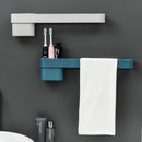 Adhesive Towel Rack Wall Mounted Toothbrush Holder Storage Bathroom Home 4 Colors