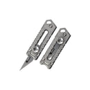 HX OUTDOORS 75mm Mini EDC Tools Copper Titanium Telescopic Knife Outdoor Survival Tools