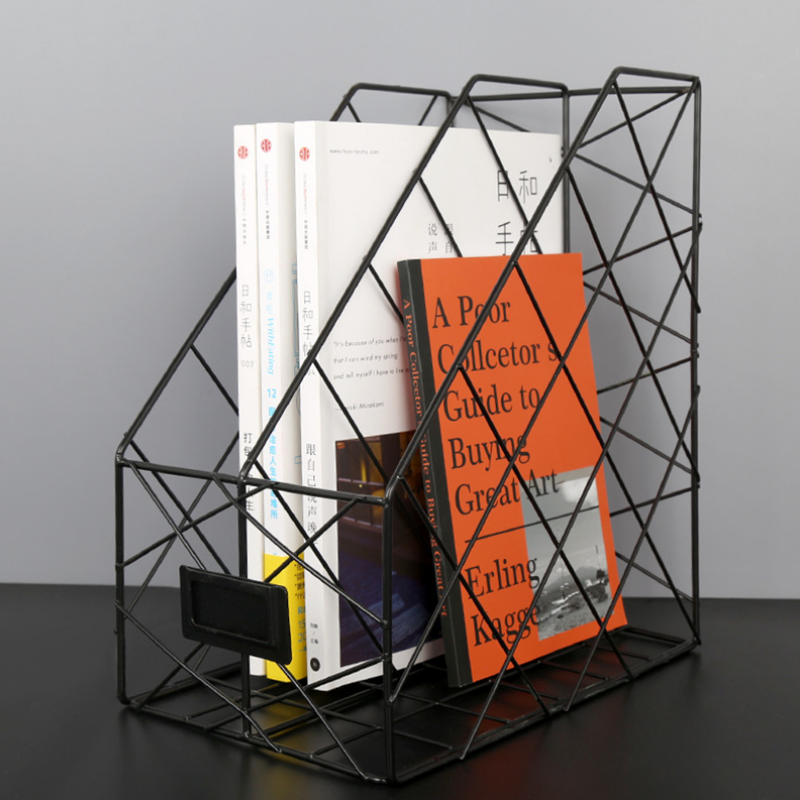 Document Trays File Holder 2 Layers File Box Metal File Desktop Organizer Storage Office School Supplies