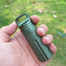 IPRee Outdoor CNC Waterproof Pill Storage Case EDC Seal Canister Survival Emergency Container