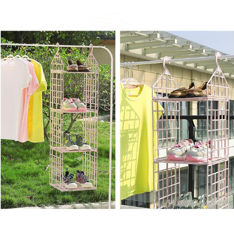 Bedroom Wardrobe Organizer Underwear Bra Clothes Pants Tie Storage Rack Cupboard Closet Hanging Basket Hooks Shelf Bag