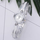 LVPAI P282 Crystal Diamond Women Bracelet Watch Full Steel Casual Style Quartz Watches