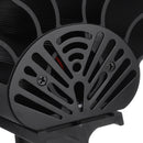 5 Blade Fireplace Heat Powered Stove Fan Quiet Wood Burner Eco Fan Efficient Heat Distribution