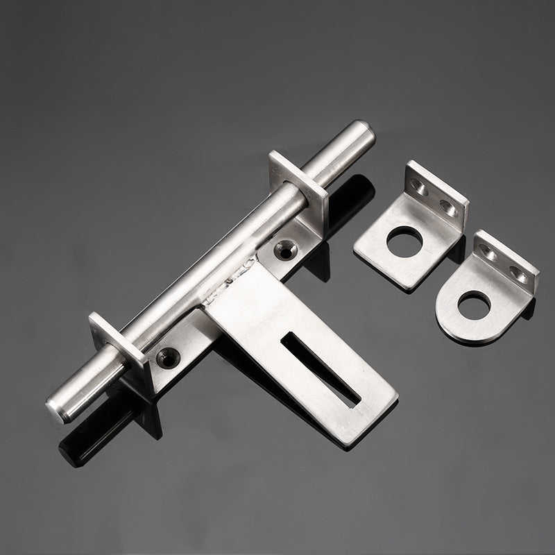 Sliding Bolt Gate Latch Door Thickened 304 Stainless Steel Barrel Bolt Door Latch Door Hasp with Padlock Hole