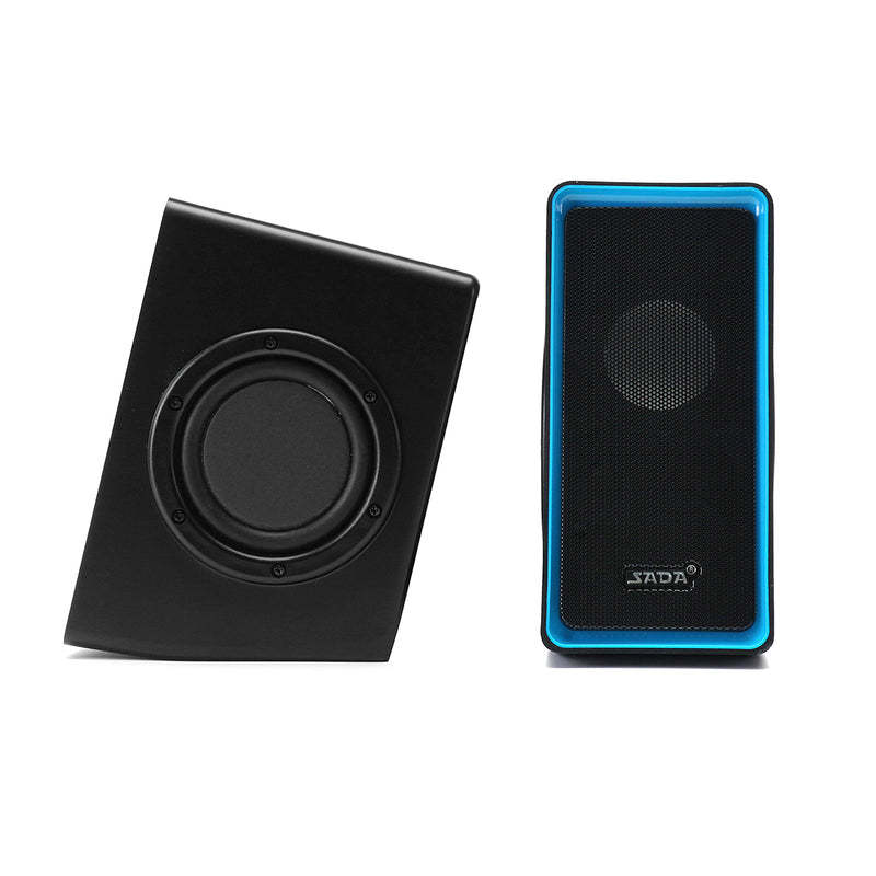SADA V-15 Computer Speaker 2PCS Portable Wired Speakers Stereo Bass Home Soundbar